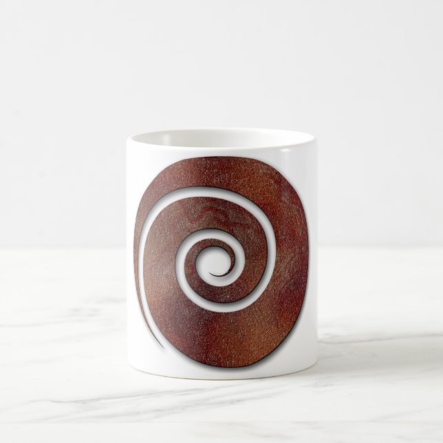 De Café Taza espiral del medallón (Centro)