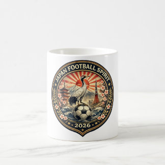 De Café Taza Espíritu del Fútbol Japonés Grulla y Monte Fu
