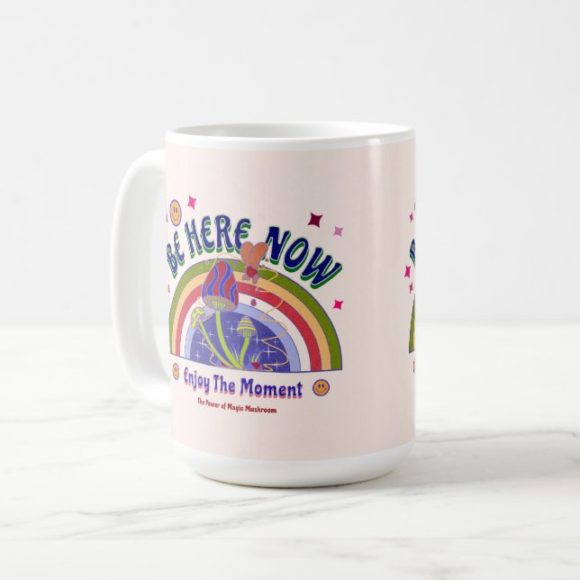 DE CAFÉ TAZA ESTAR AQUÍ AHORA (Anverso izquierdo)