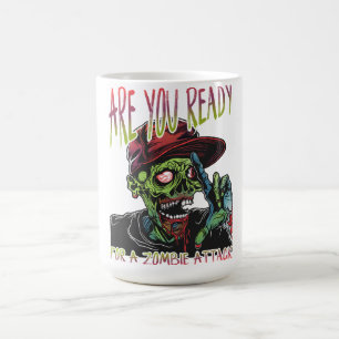 De Café Taza ¿Estás Listo Zombie   Halloween Divertido Hor
