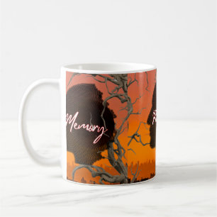 De Café Taza estética vintage "Memoria" con silueta artíst