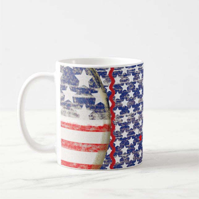 DE CAFÉ TAZA ESTRELLAS AZUL ROJO STARBUCKS BLUE RED WHITE (Izquierda)