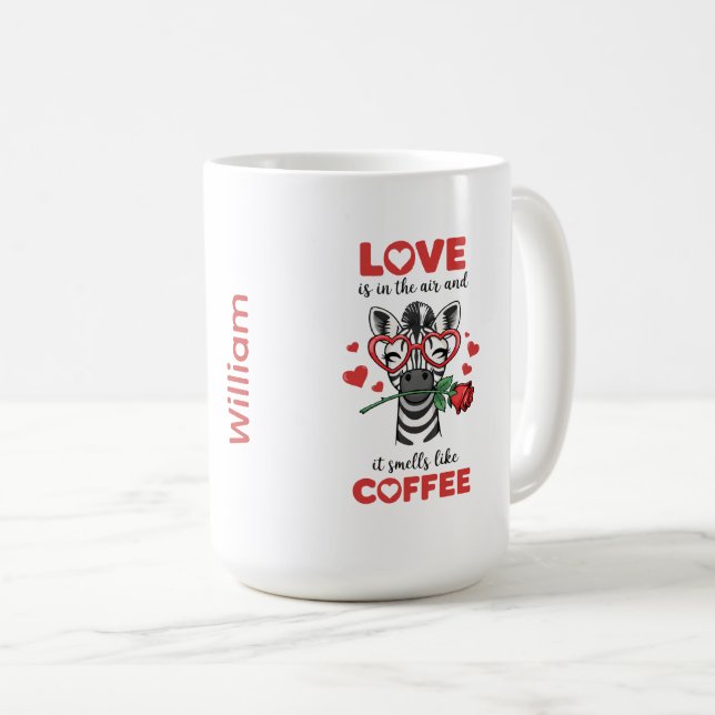 De Café Taza Expresa Tu Amor Cebra (Anverso derecho)
