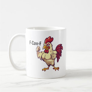 De Café Taza F-Caw-F Gallo Divertido Flexiona Tus Plumas