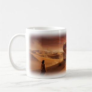 De Café Taza Fantasía del espejismo del camaleón del desie
