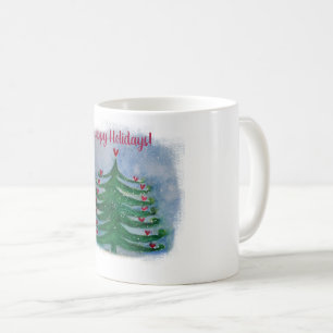 De Café Taza Felices Fiestas