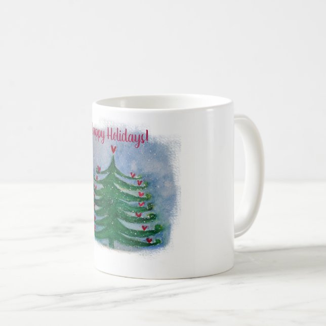 De Café Taza Felices Fiestas (Anverso derecho)