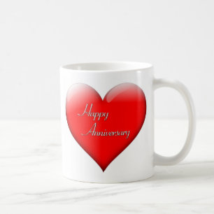 De Café Taza feliz del aniversario