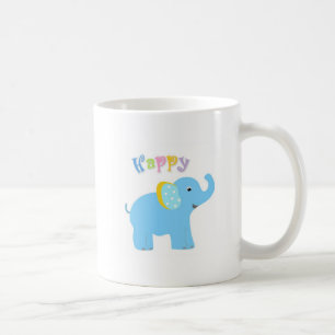 De Café Taza feliz del elefante