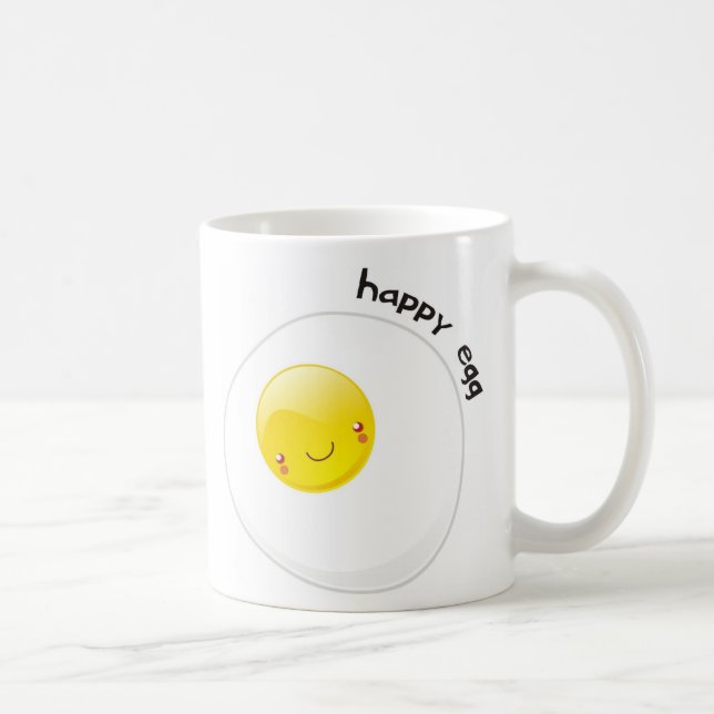 De Café Taza feliz del huevo (Derecha)