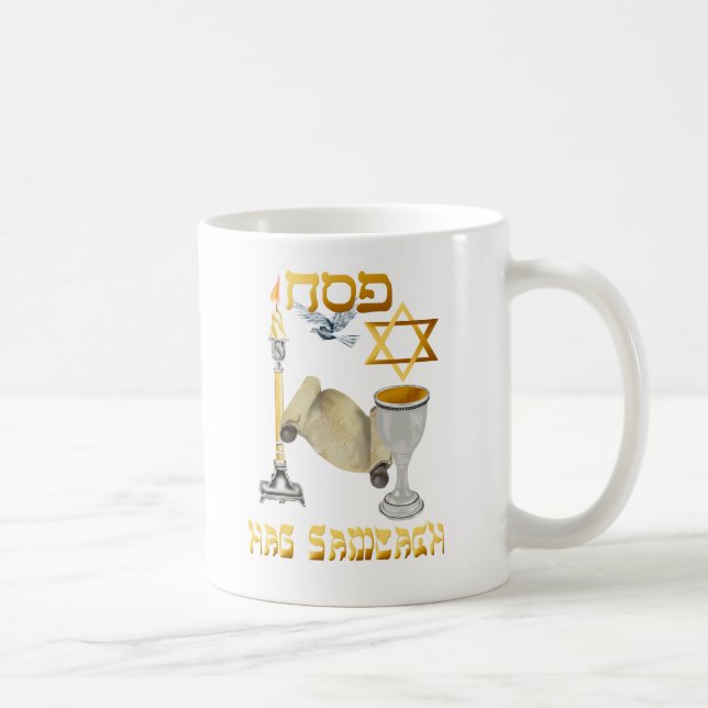 De Café Taza feliz del Passover (Derecha)