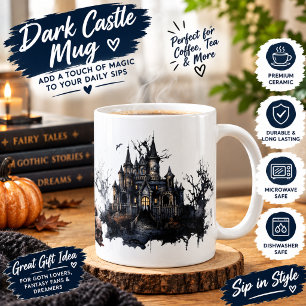 De Café Taza Feliz Halloween Casa Embrujada Gótica Victori