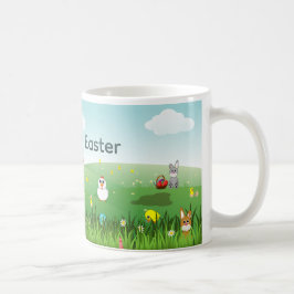 De Café Taza Feliz Pascua