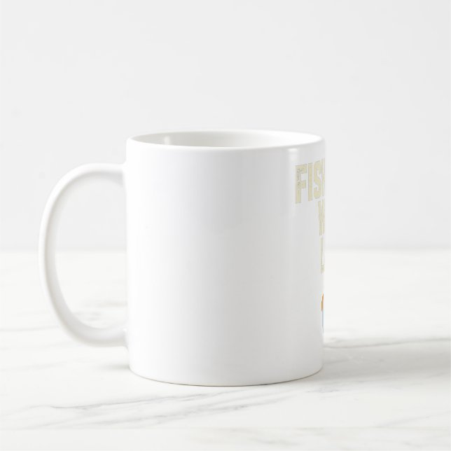 De Café Taza Fish More Work Less | PNW Mountain Tee (Izquierda)