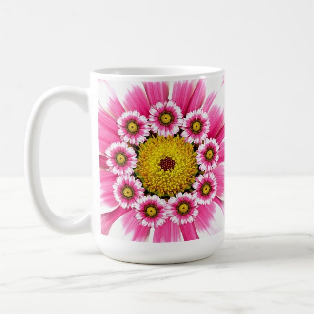 De Café Taza Flor Rosa (Izquierda)