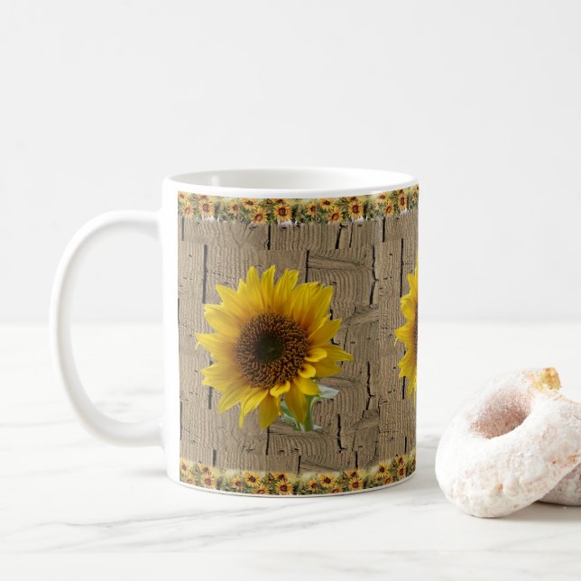 De Café Taza Floral (Con donut)