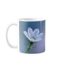 Taza floral azul