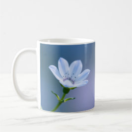 De Café Taza floral azul