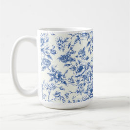 De Café Taza floral azul chinoiserie