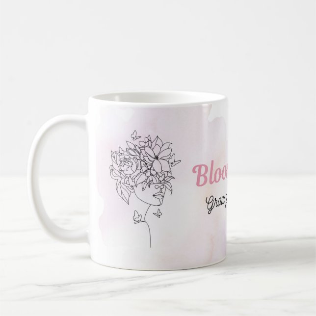 De Café Taza floral Bloom and Breathe (Izquierda)