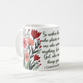 De Café Taza floral cristiana