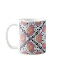 Taza floral elegante  