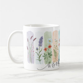 De Café Taza floral 'Está bien con mi alma'