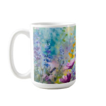Taza floral exuberante