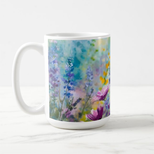 De Café Taza floral exuberante (Izquierda)