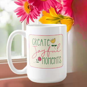 De Café Taza floral inspiradora moderna