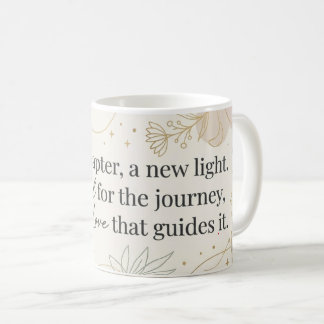 De Café Taza floral minimalista elegante - "Cada capítulo,
