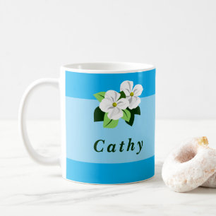 De Café Taza floral personalizada