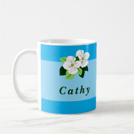 De Café Taza floral personalizada