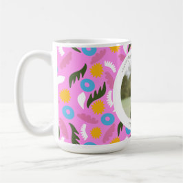 De Café Taza floral rosa nombre 30 cumpleaños linda románt