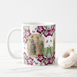 De Café Taza floral victoriana