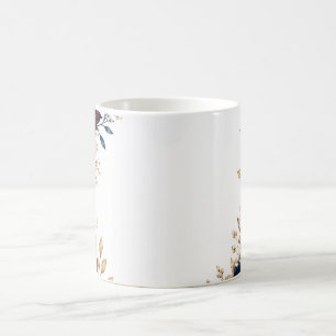 De Café Taza FloralMug Acuarela - Rosas Rojas Profundas Ro