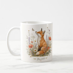 De Café Taza Fox Stay Wild Wildflowers