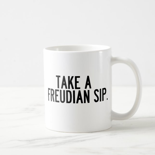 De Café Taza freudiana del sorbo (Derecha)