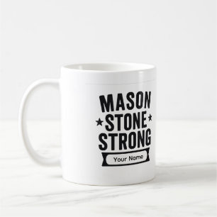 De Café Taza Fuerte Personalizada Mason Stone