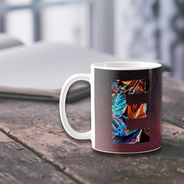 De Café Taza Galactic Prism Inicial E (Subido por el creador)