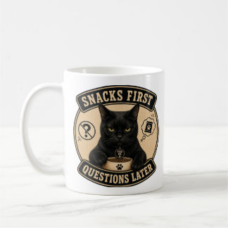 De Café Taza Gato Negro | Snacks Primero Preguntas Después