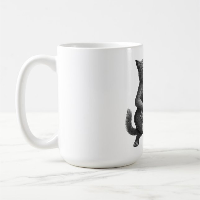 De Café Taza Gato Rocker (Izquierda)