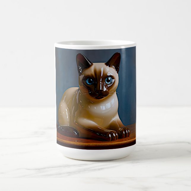 De Café Taza Gato Siames Alto (Centro)