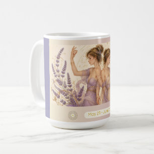 De Café Taza Gemini Lavanda Art Nouveau