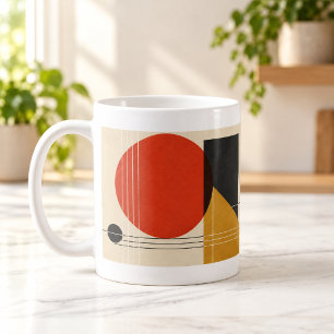 De Café Taza geométrica abstracta Bauhaus Balance