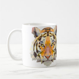 De Café Taza geométrica del tigre
