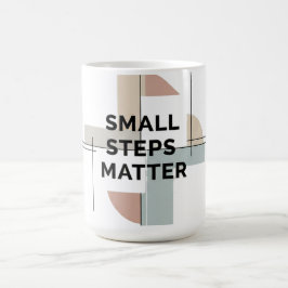 De Café Taza Geométrica Pequeños Pasos Importan