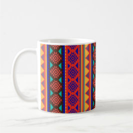 De Café Taza geométrica vibrante