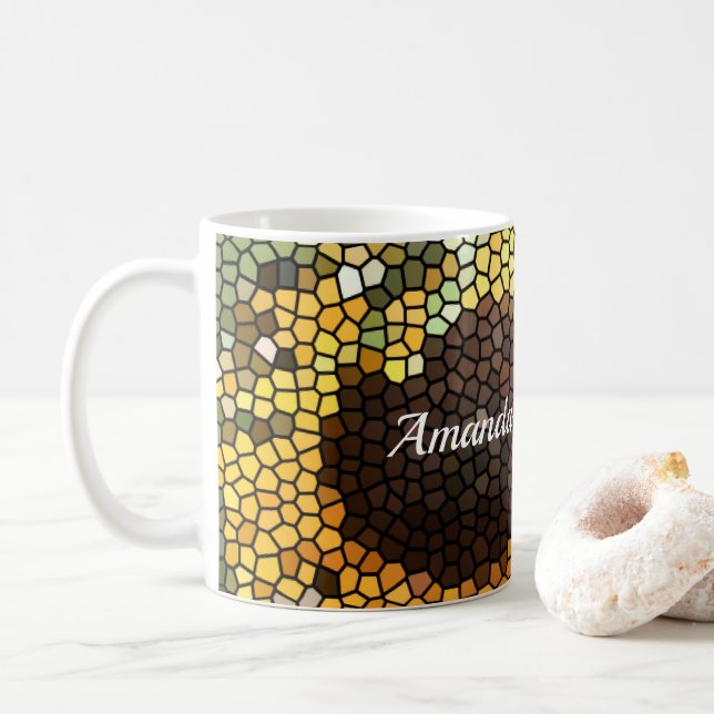 De Café Taza Girasol  (Con donut)