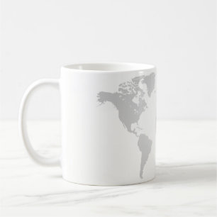 De Café Taza - globo, mapa del mundo